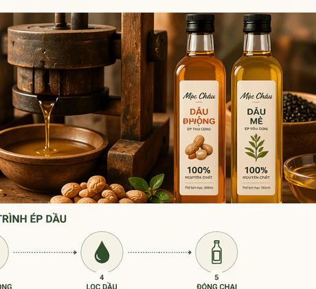 Quy trình ép dầu Mộc Châu